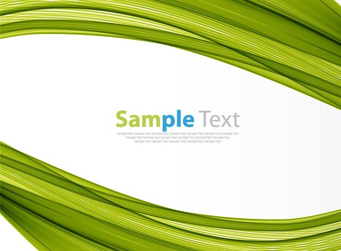 Green Background Abstract Vector Illustration
