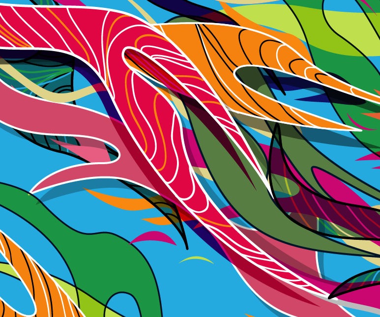 Abstract Colored Vector Illustration