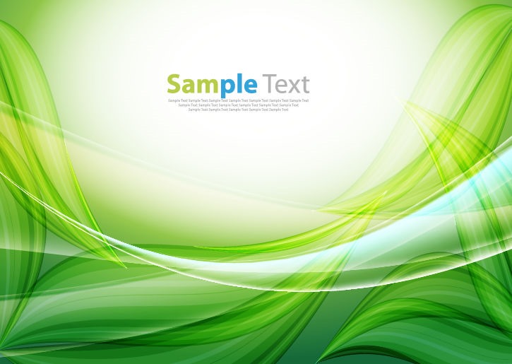 Abstract Green Leaf Background Vector Illustration