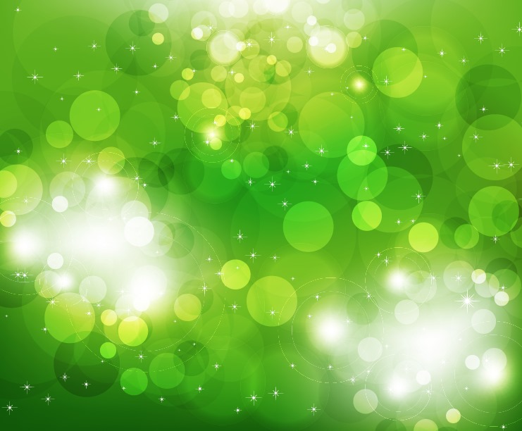 Vector Illustration of Green Light Background