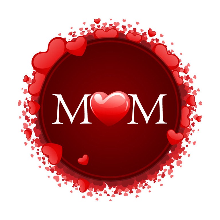 Happy Mother's Day with Hearts