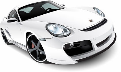 Free White Porsche 911 Turbo Tech Art Vector