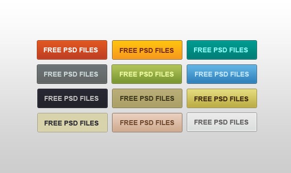 Free Colorful Button PSD