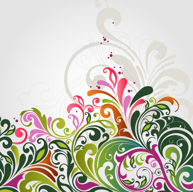 Abstract Floral Background Vector Illustration