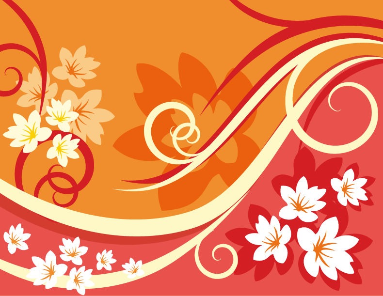 Flower Background Element For Design Vector Illustration