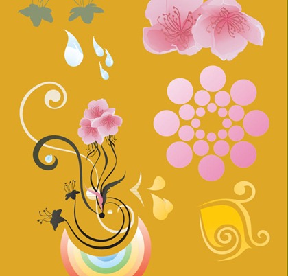 Free Vector Floral Elements