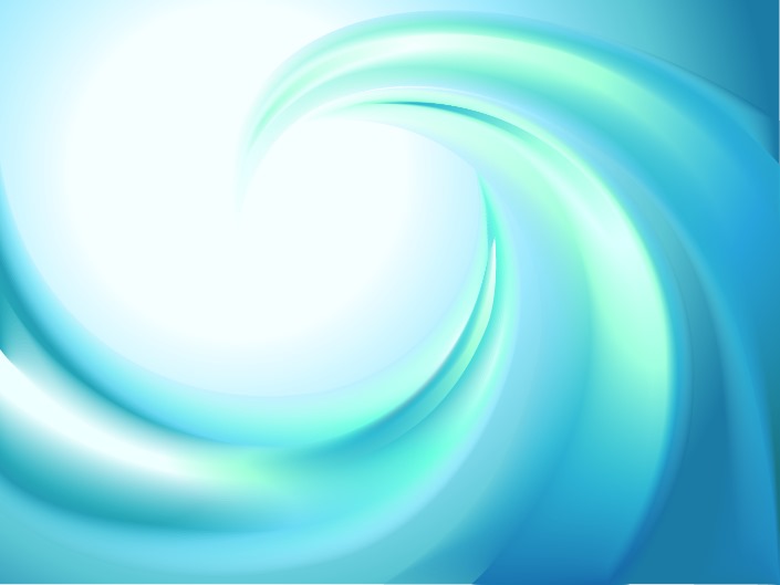 Vector Illustration of Abstract Blue Swirl Background