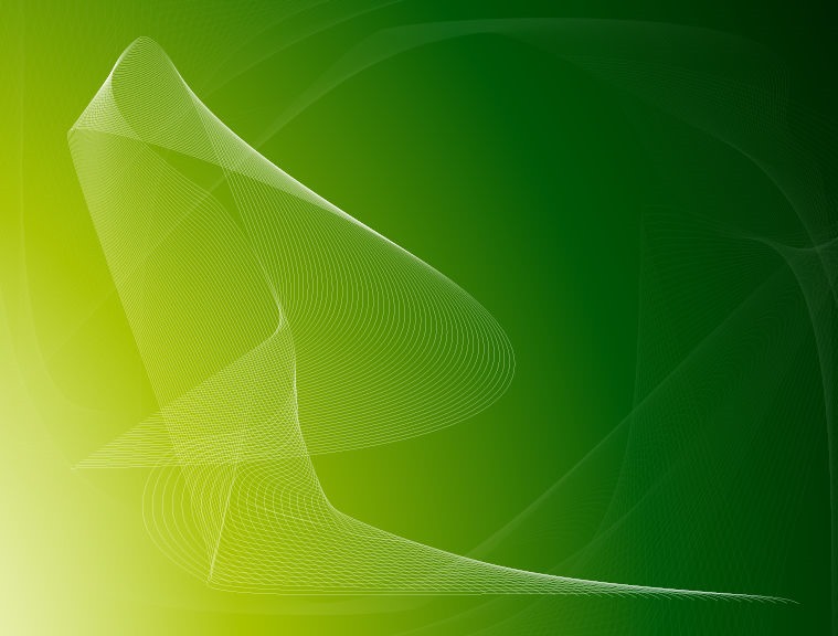 Vector Green Abstract Wave Background