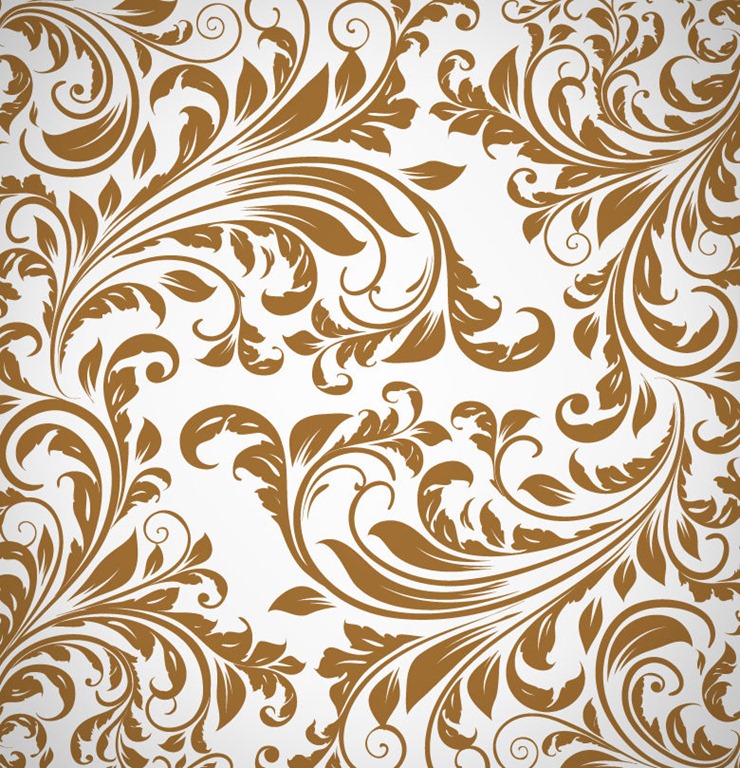 Abstract Floral Pattern Background Vector