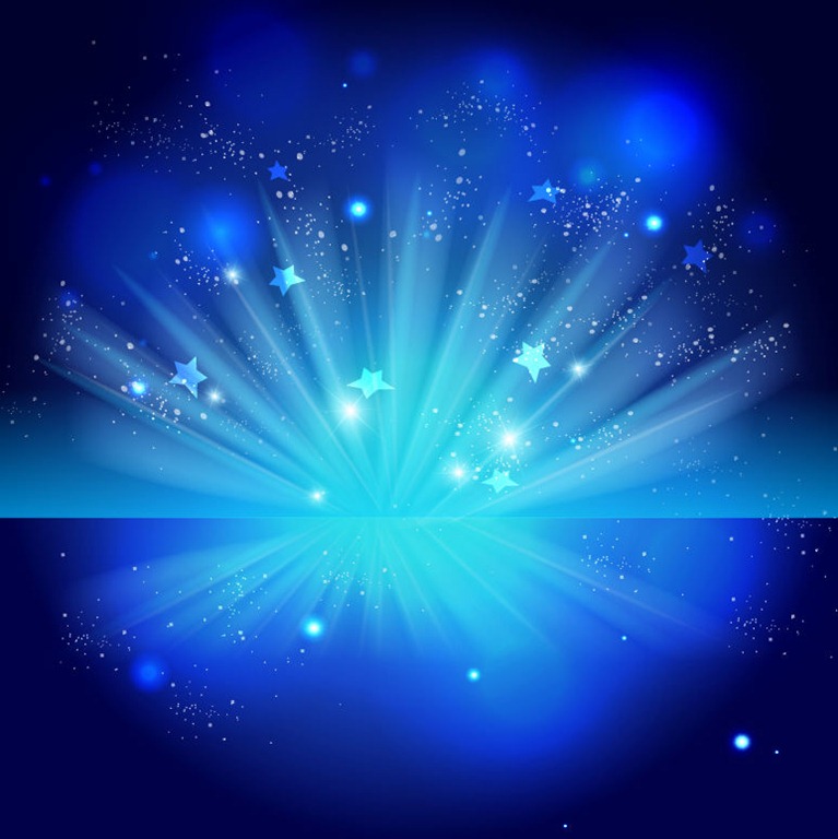 Free Sparkling Stars on Blue Night Background