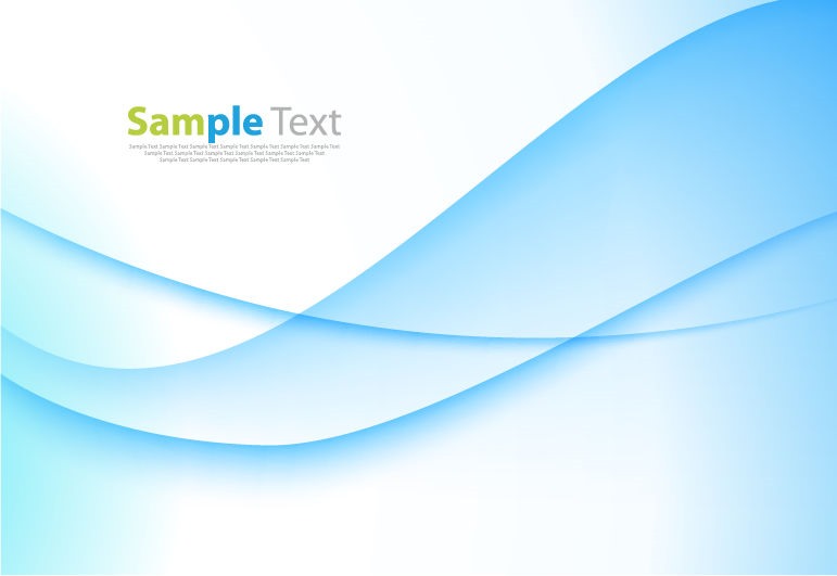 Abstract Blue Business Technology Wave Vector Background Graphic