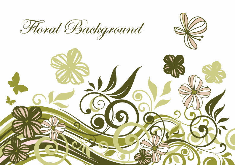 Floral Background Vector Illustration