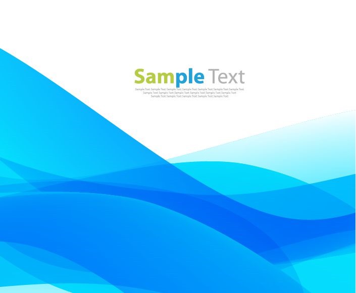 Abstract Blue Waves Design Background Vector Illustration