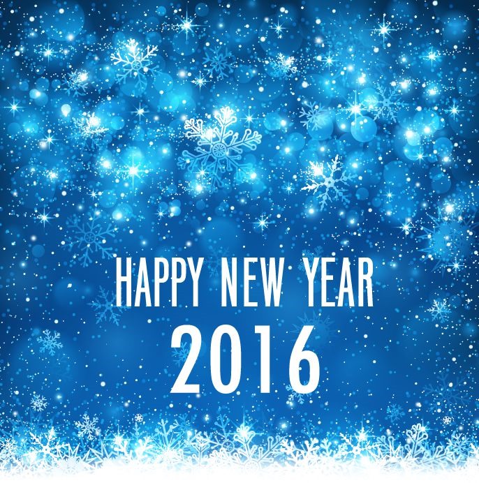 Happy New Year 2016 Vector Illustration