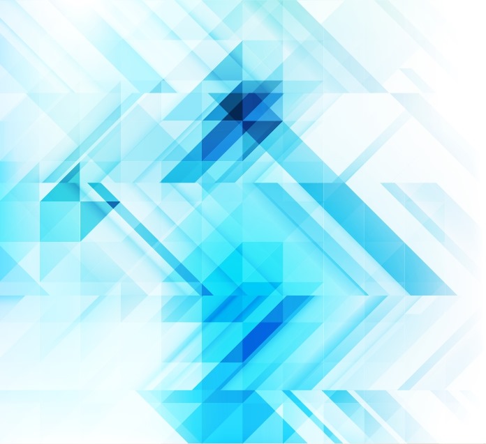 Abstract Blue Geometric Mosaic Background