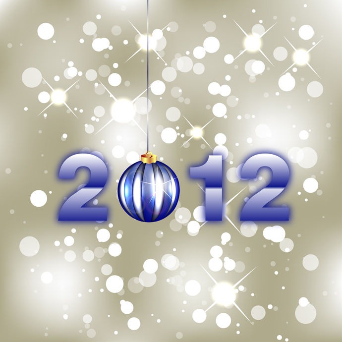 New Year 2012 Free Vector