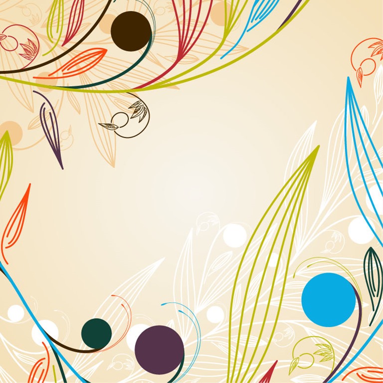 Abstract Background Floral Vector Graphic