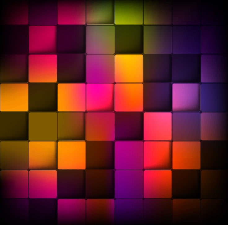 Abstract Background with Colorful Squares