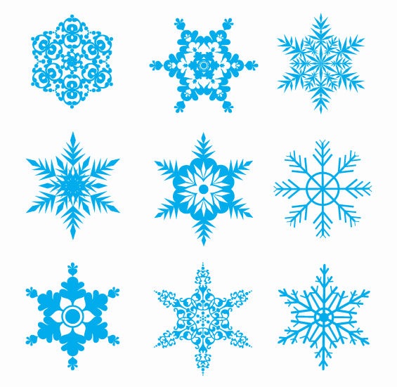 Free Snowflakes Vector Set
