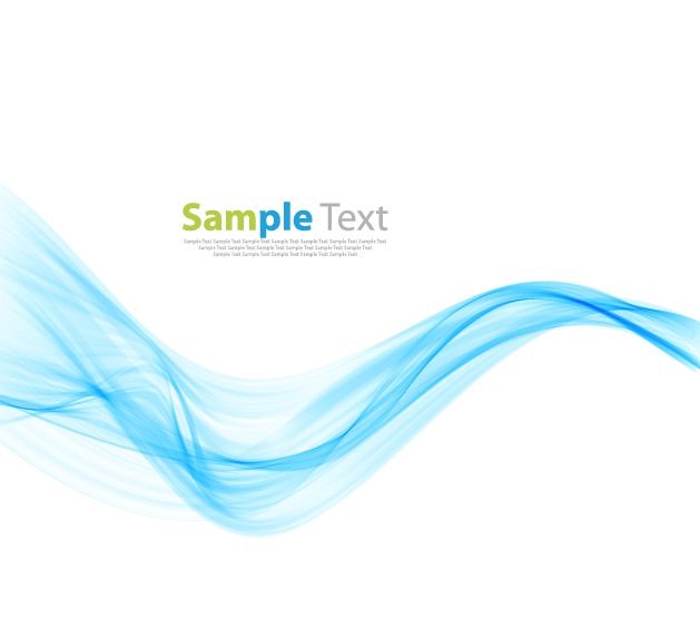 Abstract Modern Design Background with Blue Wave Vector Illustration