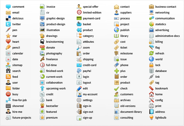 500+ Free Web Design Icons for Designer