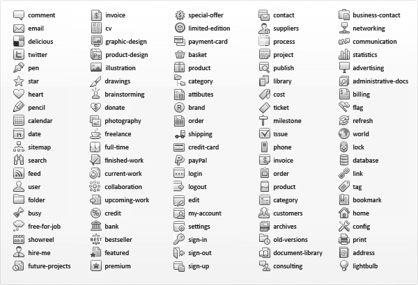 500+ Free Web Design Icons for Designer