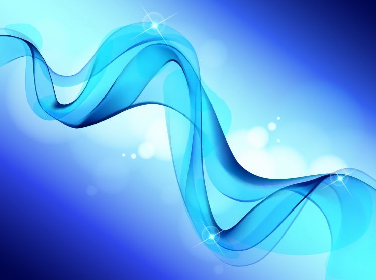 Abstract Blue Smooth Waves Background Vector Graphic
