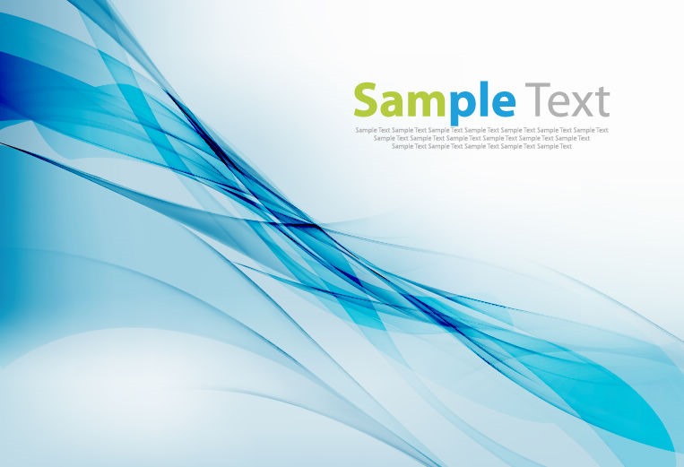 Abstract Blue Wave Design Vector Graphic