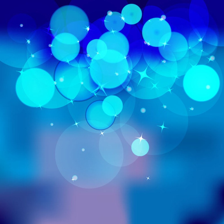 Blue Bokeh Abstract Light Background Vector illustration