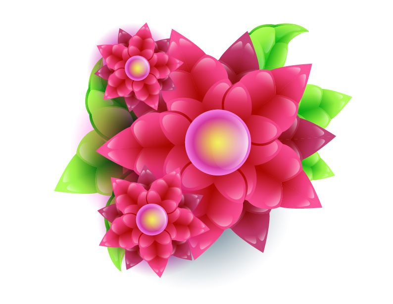 Free Abstract Vector Flower