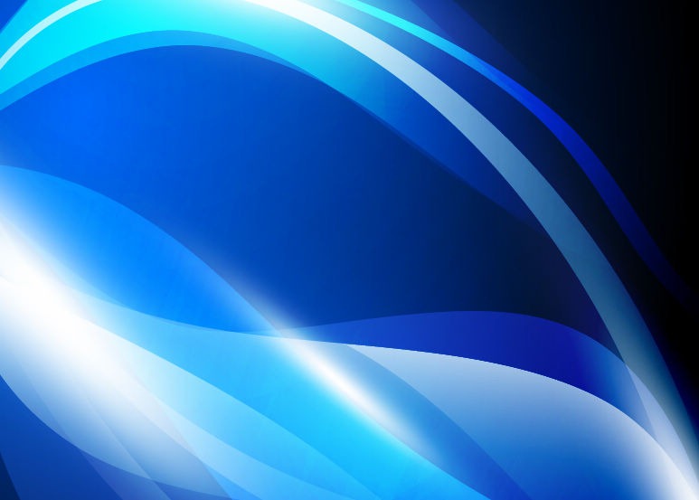 Vector Abstract Blue Waves Background Graphic