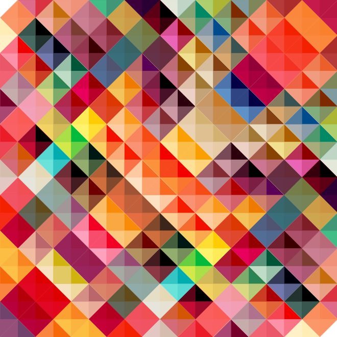 Colorful Geometric Triangles Abstract Background Vector Illustration