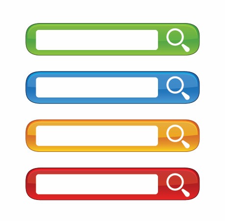 Free Colorful Website Search Boxes Vector