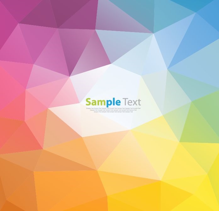 Colorful Polygon Background Vector Illustration