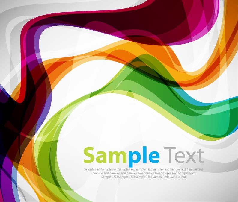 Colorful Curve Vector Background