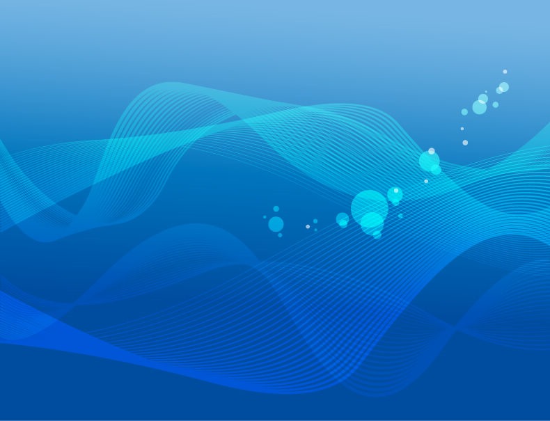 Abstract Blue Wave Background Vector Graphic