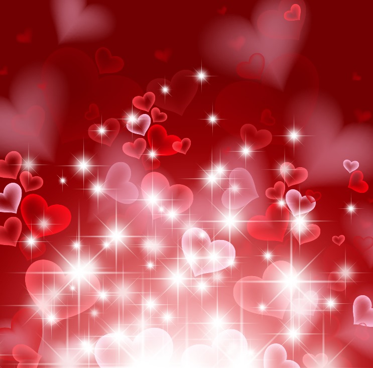 Abstract Hearts Background for Valentine Day Vector Illustration