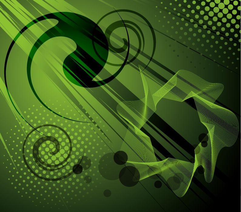 Abstract Green Vector Background