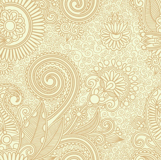 Abstract Seamless Floral Pattern Background