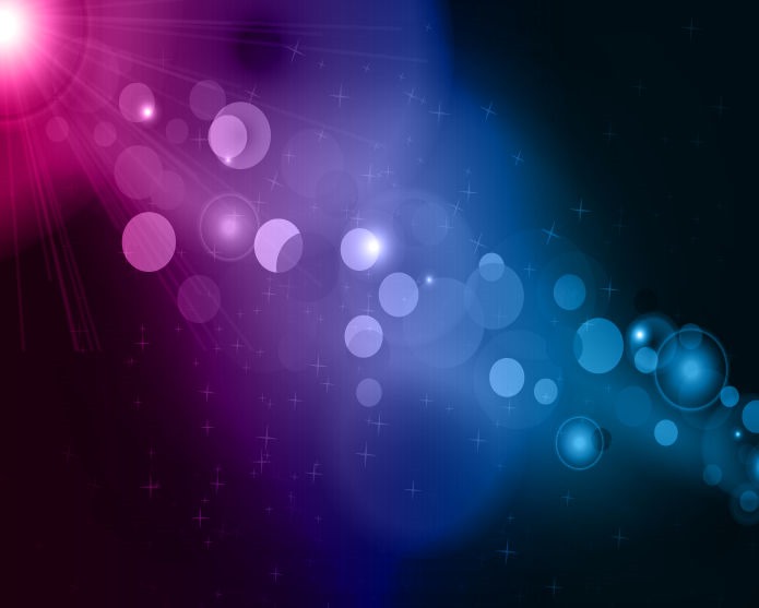 Blue and Purple Bokeh Abstract Light Background Vector Illustration
