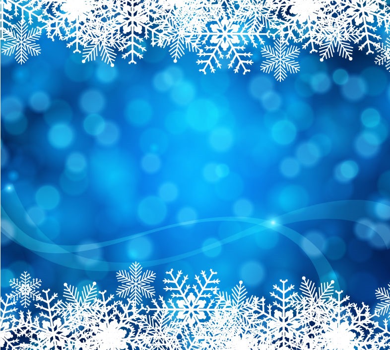 Blue Christmas Background Vector Art