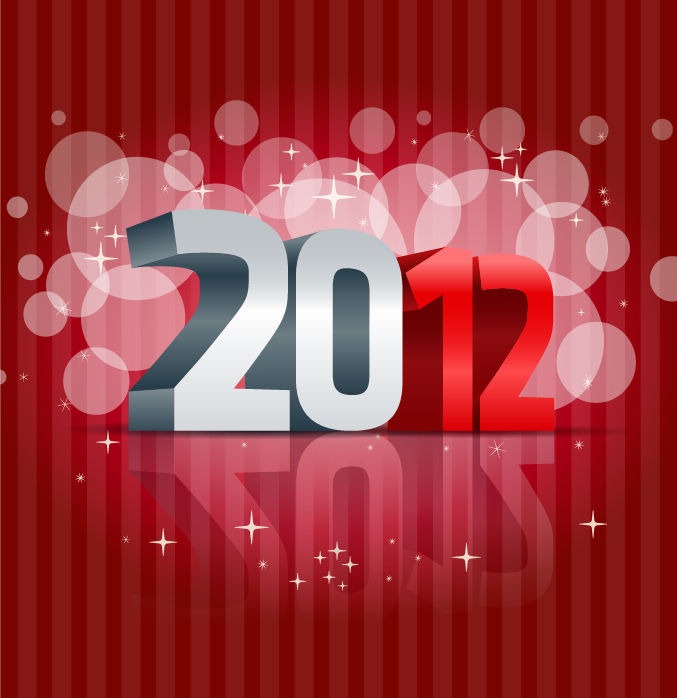 2012 New Year Vector Collection
