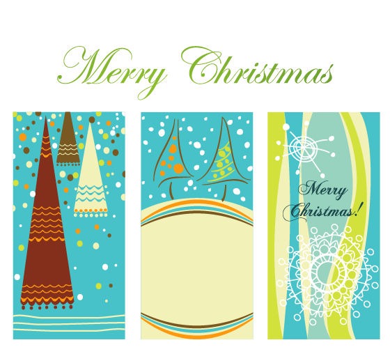 Winter Christmas Vertical Background Vector Graphic