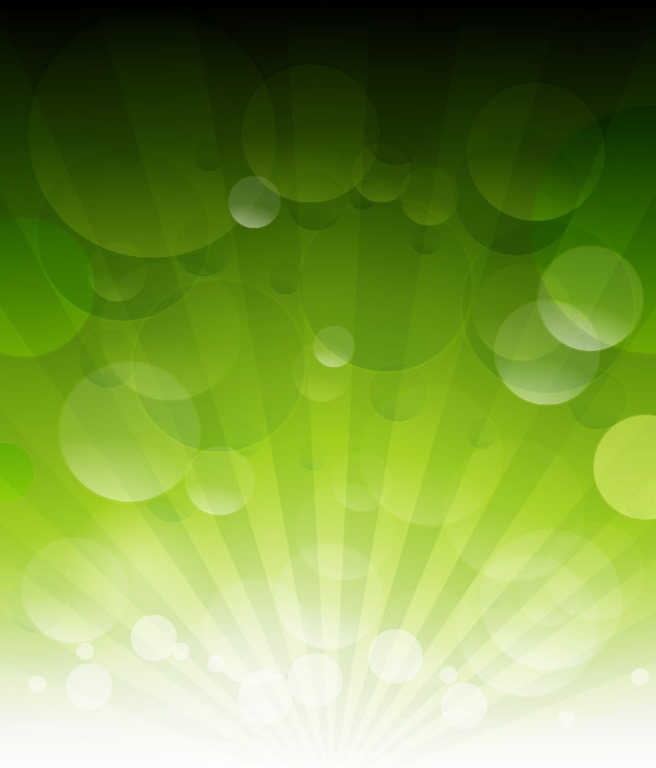 Vector Green Bokeh Abstract Light Background