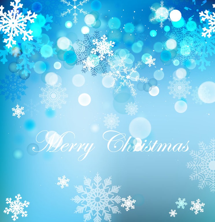 Vector Elegant Christmas Background With Beautiful Snowflakes