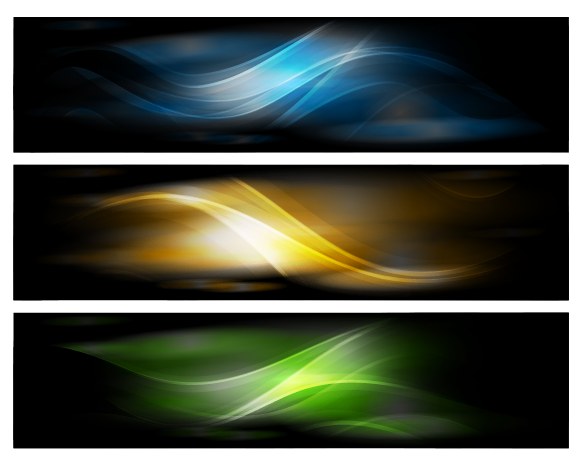 Abstract Design Banners Vector Background