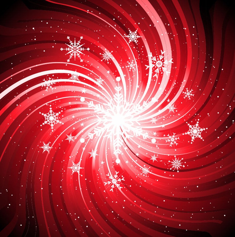 Abstract Snowflake Swirl Background Vector Graphic