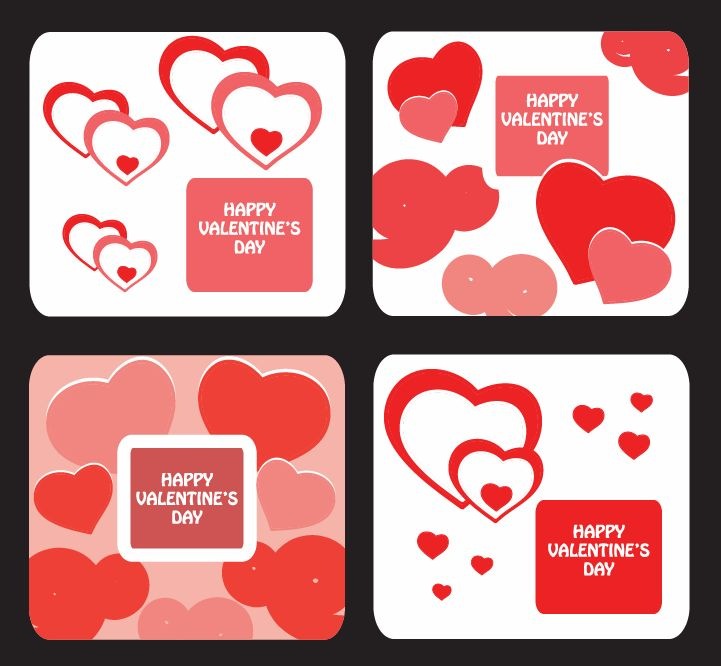 Valentine's Day Card Vector Collection