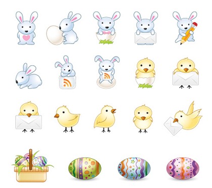 Free Easter Bunny Vector Icons