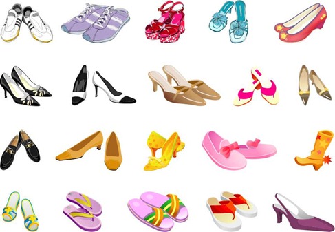 Free Shoes Vector Pack